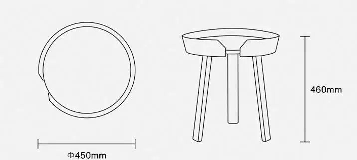 45*46CM Creative Bedside Table Round Side table Coffee Tables