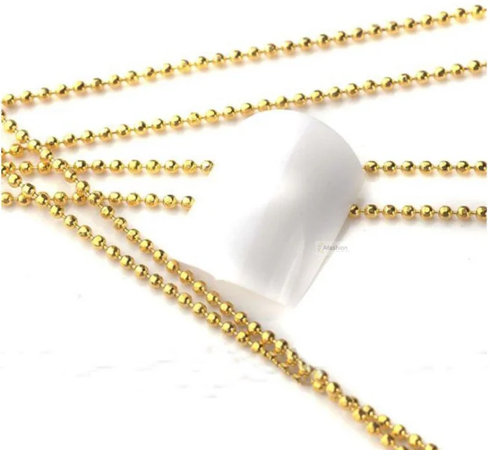 100 سنتيمتر سلسلة معدنية الذهب والفضة حبة الجزئي خط الاكريليك الأظافر نصائح diy الديكور بريق شريطية الكرة 100 سنتيمتر سلسلة معدنية الذهب والفضة حبة الجزئي خط الاكريليك الأظافر نصائح diy الديكور بريق شريطية الكرة