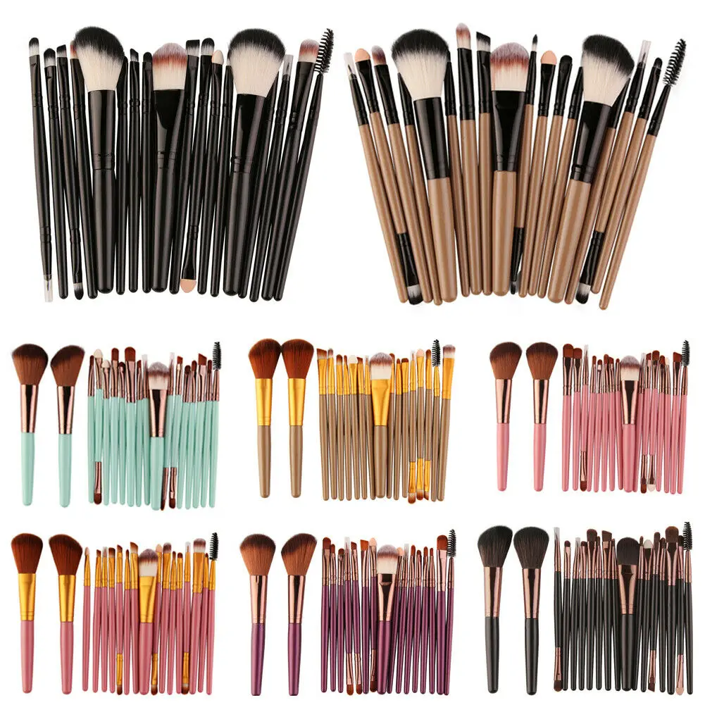 

18PCS Kabuki Make up Brushes Set Makeup Foundation Blusher Face Powder Brush