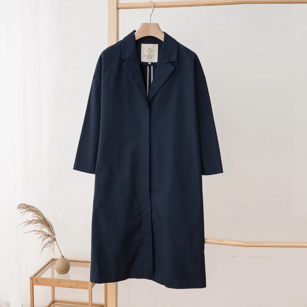 Goede Metersbonwe Vrouwen Bovenkleding Lente Herfst Lange Losse Stof Jas