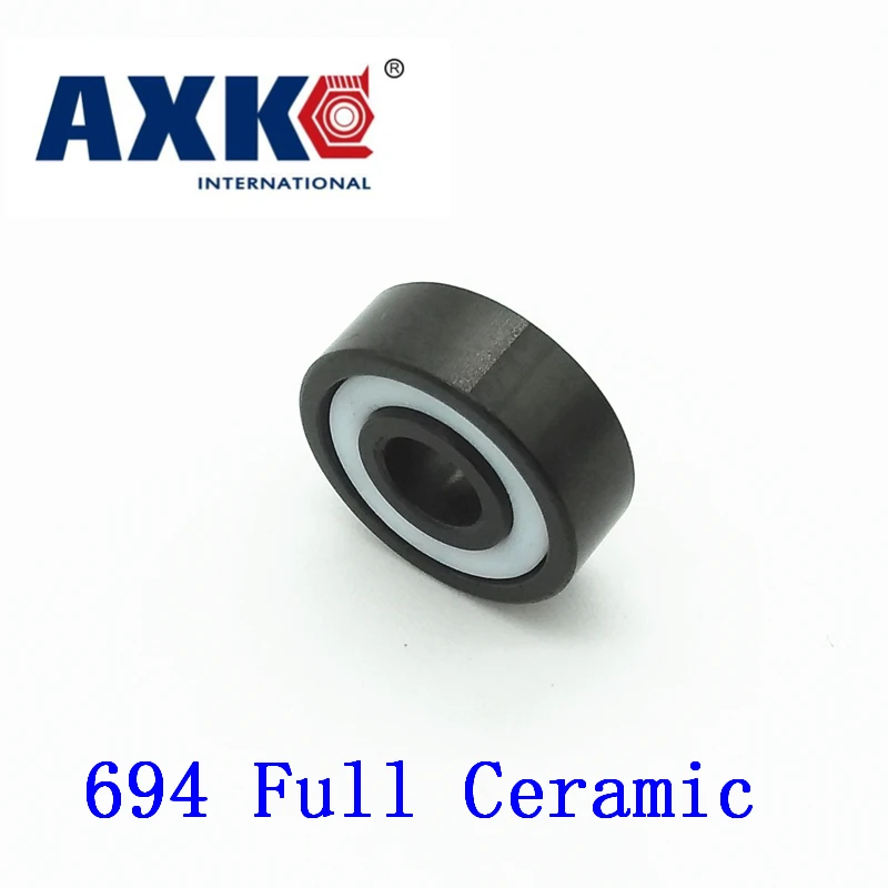 

2019 Rodamientos Axk 694 Full Ceramic Bearing ( 1 Pc ) 4*11*4 Mm Si3n4 Material 694ce All Silicon Nitride 619/4 Ball Bearings