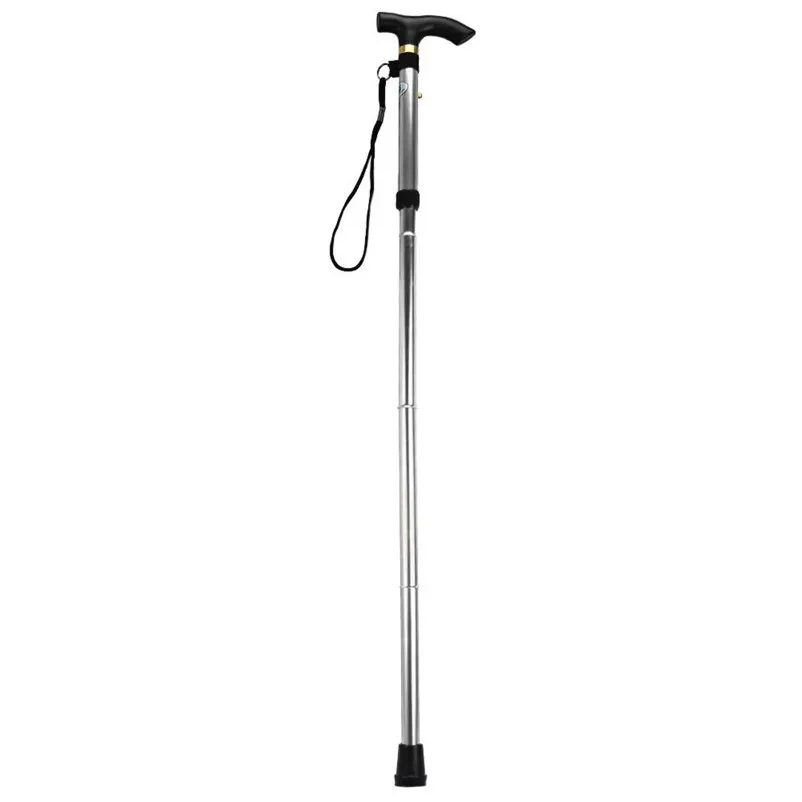walking sticks hiking Foldable easy folding aluminum metal walking bar folding travel rattan outdoor hiking Sticks  #35o18 (6)