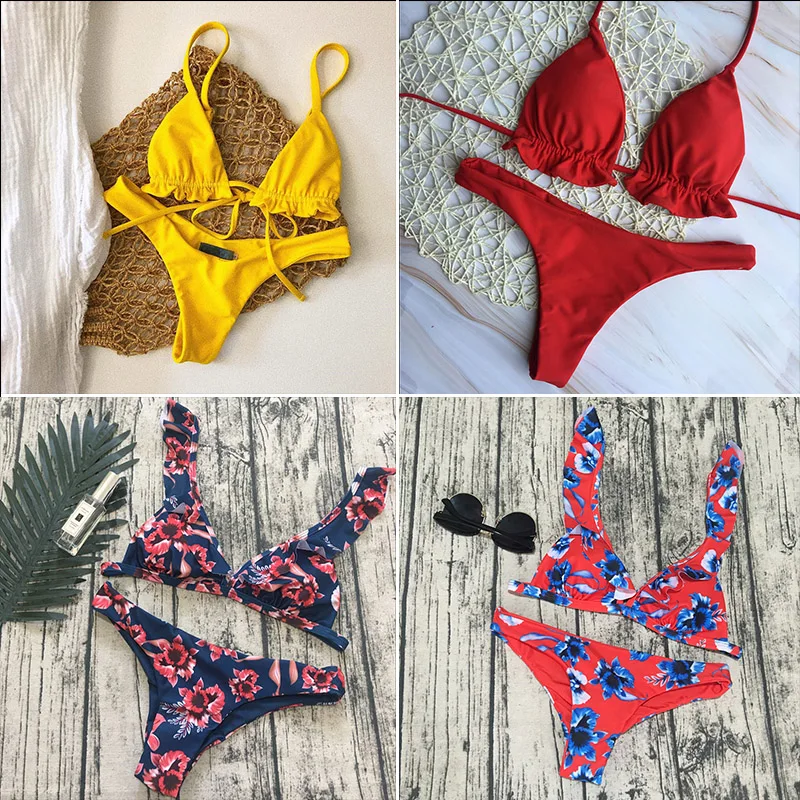 White Velvet With Gold Belt Metal Button Micro Bikini Biqunis 2019 Ruffle Swimming Suit For Women Bathing Suits Mini Swimwear White Velvet With Gold Belt Metal Button Micro Bikini Biqunis 2019 Ruffle Swimming Suit For Women Bathing Suits Mini Swimwear