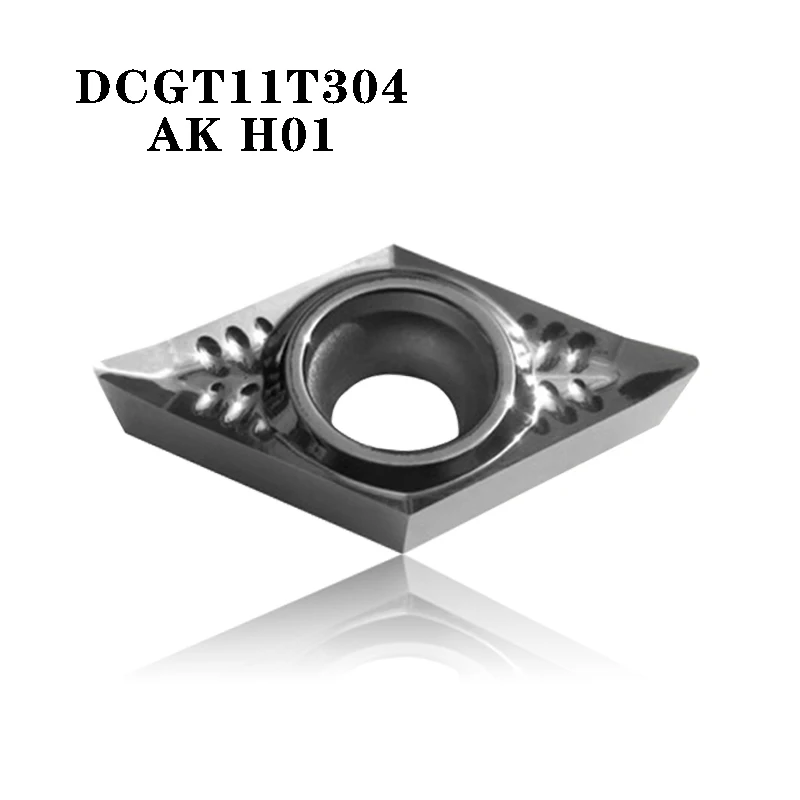 DCGT11T304 AK H01 DCGT 11T304 алюминиевый резак лезвие вставка для режущего инструмента токарный инструмент с ЧПУ Инструменты AL+ оловянный сплав дерево