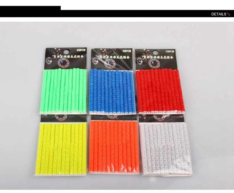 Clearance 12pcs Bicycle Mountain Bike Riding Wheel Rim Spoke Mount Clip Tube Warning Light Strip 75mm Reflective Spoke Light Outdoor Bike 8 Clearance 12pcs Bicycle Mountain Bike Riding Wheel Rim Spoke Mount Clip Tube Warning Light Strip 75mm Reflective Spoke Light Outdoor Bike 8