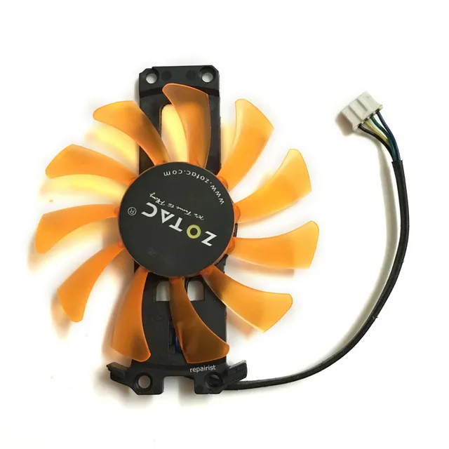computer Graphics card fan 4Pin GTX980 VGA GPU Cooler Fans For ZOTAC GTX 980 4GD5 AMP HA Video