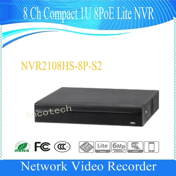 

Free Shipping 8Ch Compact 1U 8PoE Lite Network Video Recorde English Version H.264 Without Logo NVR2108HS-8P-S2