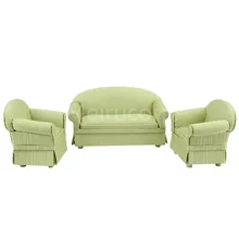 1/12 Масштаб Кукольный домик миниатюрная мебель уютный диван и стул гостиная набор 3 шт