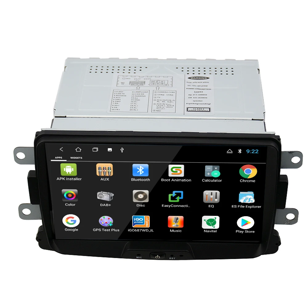Best EKIY 8" Android 8.1 Car Multimedia Player GPS Navigation for Lada Xray Renault Dacia Duster Logan Sandero Stereo Radio Audio BT 3