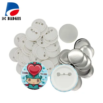 

200sets ( 56mm) blank pin button badge material parts of , factory direct sale