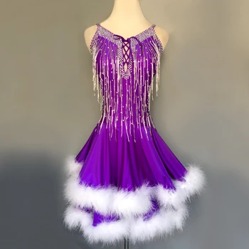 

Customized Children's Latin Competition Dress Adult Latin Dance Dress Latin Dance Dress