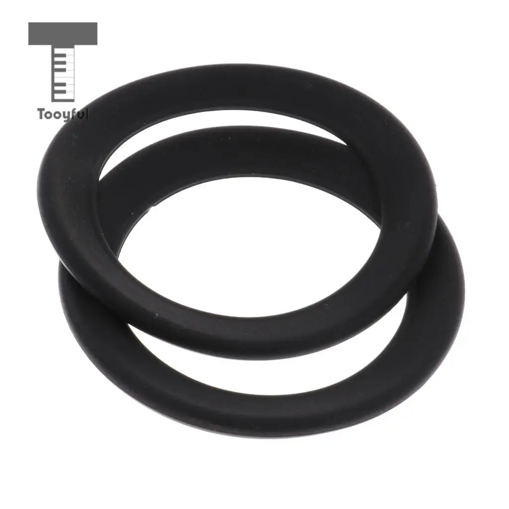 2pcs Saxophone Mute Ring Bell Protector Sax Silencer for Sax Parts Black