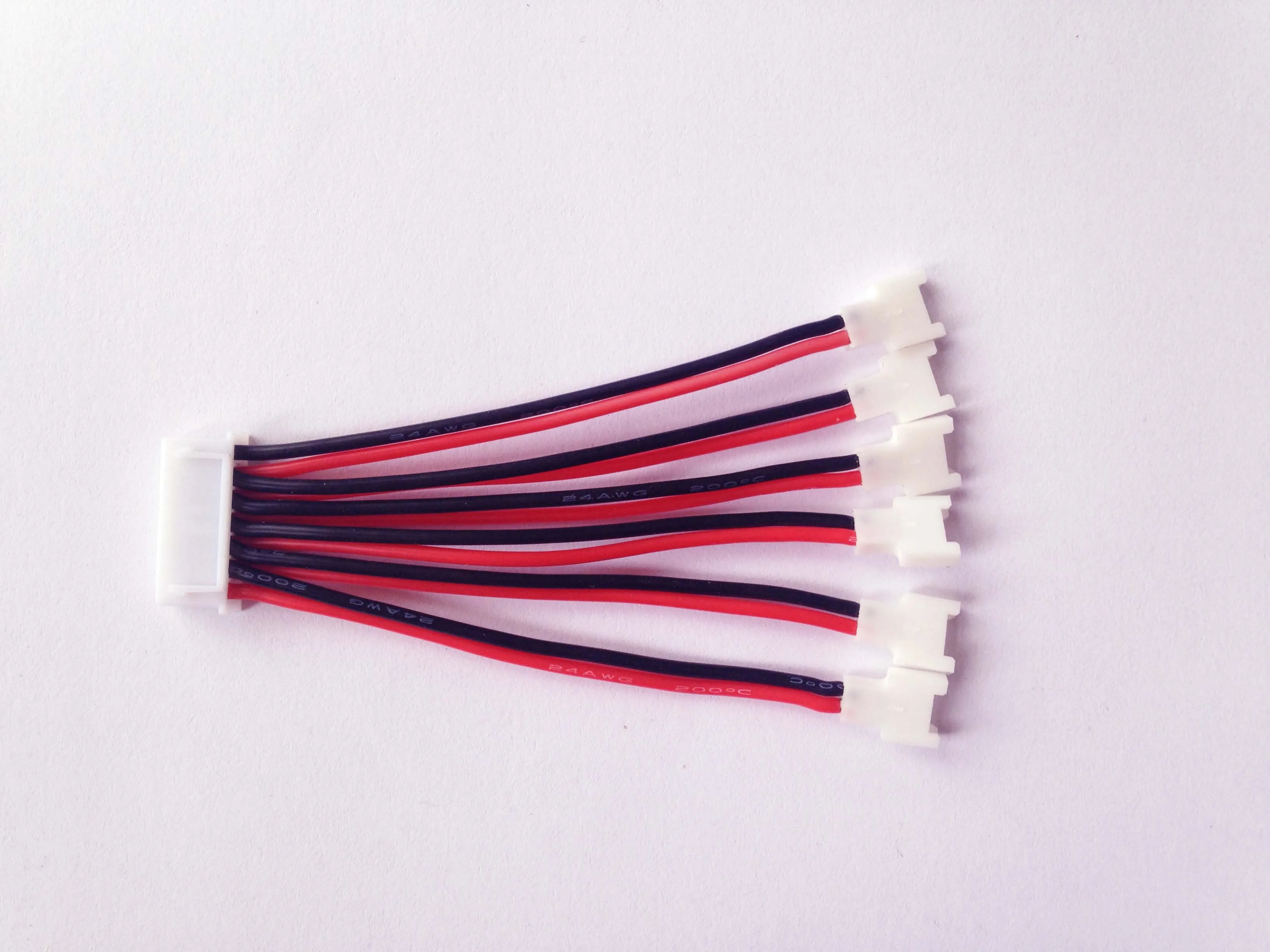 XH 7 Pin to 51005 Adapter Connector 1 to 6 Lipo Battery Charging Cables