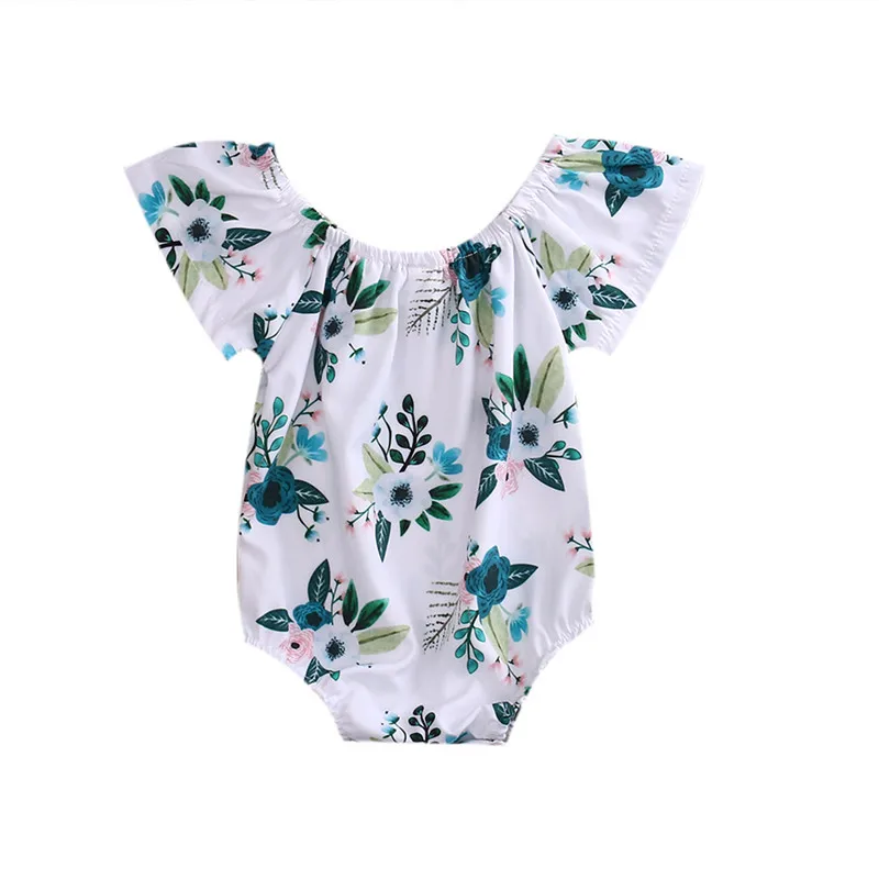 Emmababy kids baby girl clothes Princess Summer fresh Flower bodysuit