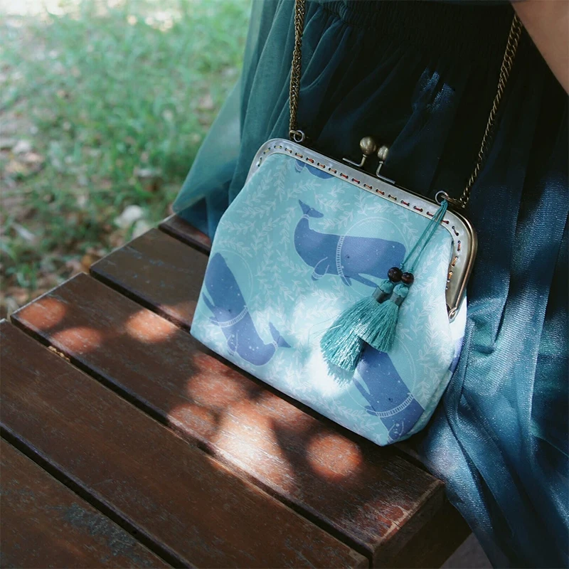 Новые оригинальные брендовые холщовые принтованные женские сумки через плечо и сумки на плечо ручная работа с Китом Jinkou арт посылка