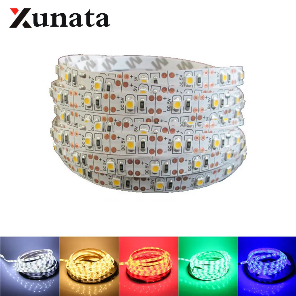 Светодиодная лента 3528 SMD 60 светодиодов/м ip65 водонепроницаемая гибкая