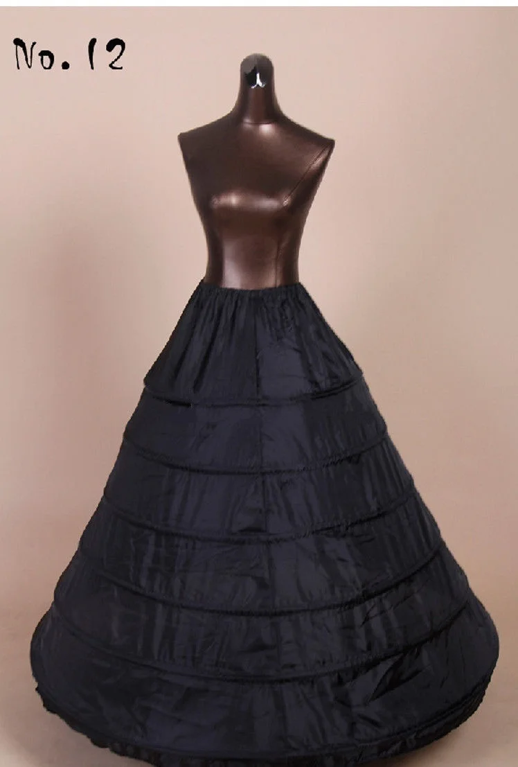 Черный трапециевидной формы Русалка Свадьба подъюбник кринолин нижняя юбка пачка-слип короткая