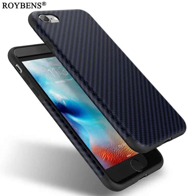 For iPhone 6S Cases Originality Fiber Carbon Case For iPhone 6 6S Plus