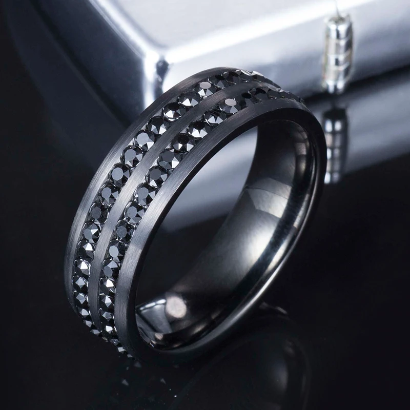 Drop Shipping Ring Men's Tungsten Wedding Bands Black ...