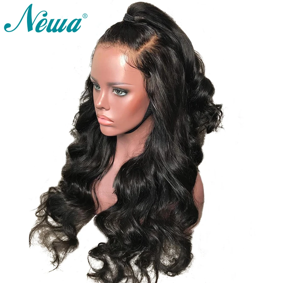 Шелк база 13x6 Синтетические волосы на кружеве парики предварительно сорвал объемная волна Шелковый топ парик 150% бразильский Волосы remy для для женщин натуральный черный