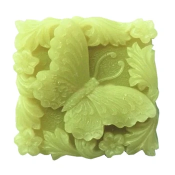 

Silicone Soap Mold 3D Butterfly Square Food-Grade Silicone Mould Gyspum Candle Molds For Soap DIY Fondant Cake Decorating