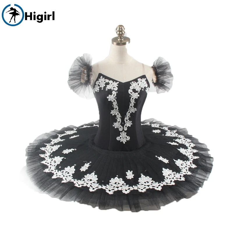 Black white professional tutu for girls black tutu dance adult ballerina costumes classical ballet tutusBT8934A