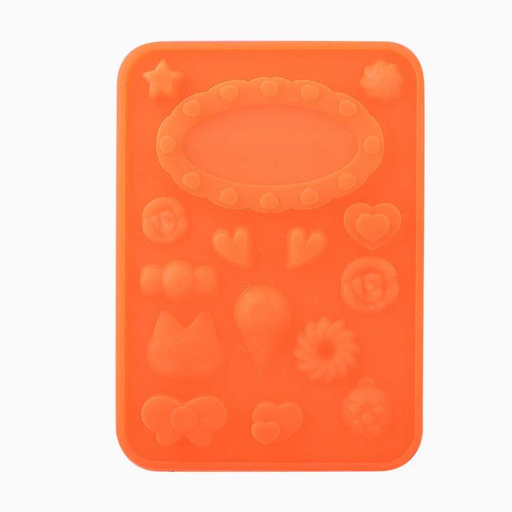 

1pcs Chocolate Molds Gummy Molds Silicone Candy Mold Ice Cube Tray Nonstick Including Hearts Stars Multi Shapes