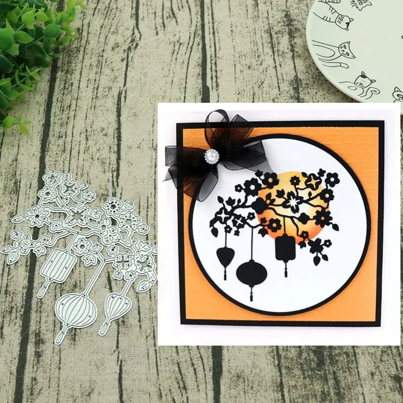 

Plum blossom metal cutting dies DIY ETCHED DIES Stencil Decorative Scrapbooking Craft Card stencils template