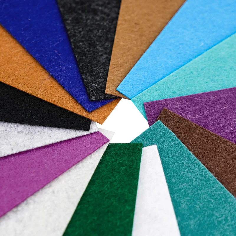 

20*20CM 10pc/lot random color Non-woven Felt Fabric for Kindergarten DIY Sewing Dolls Crafts TA895