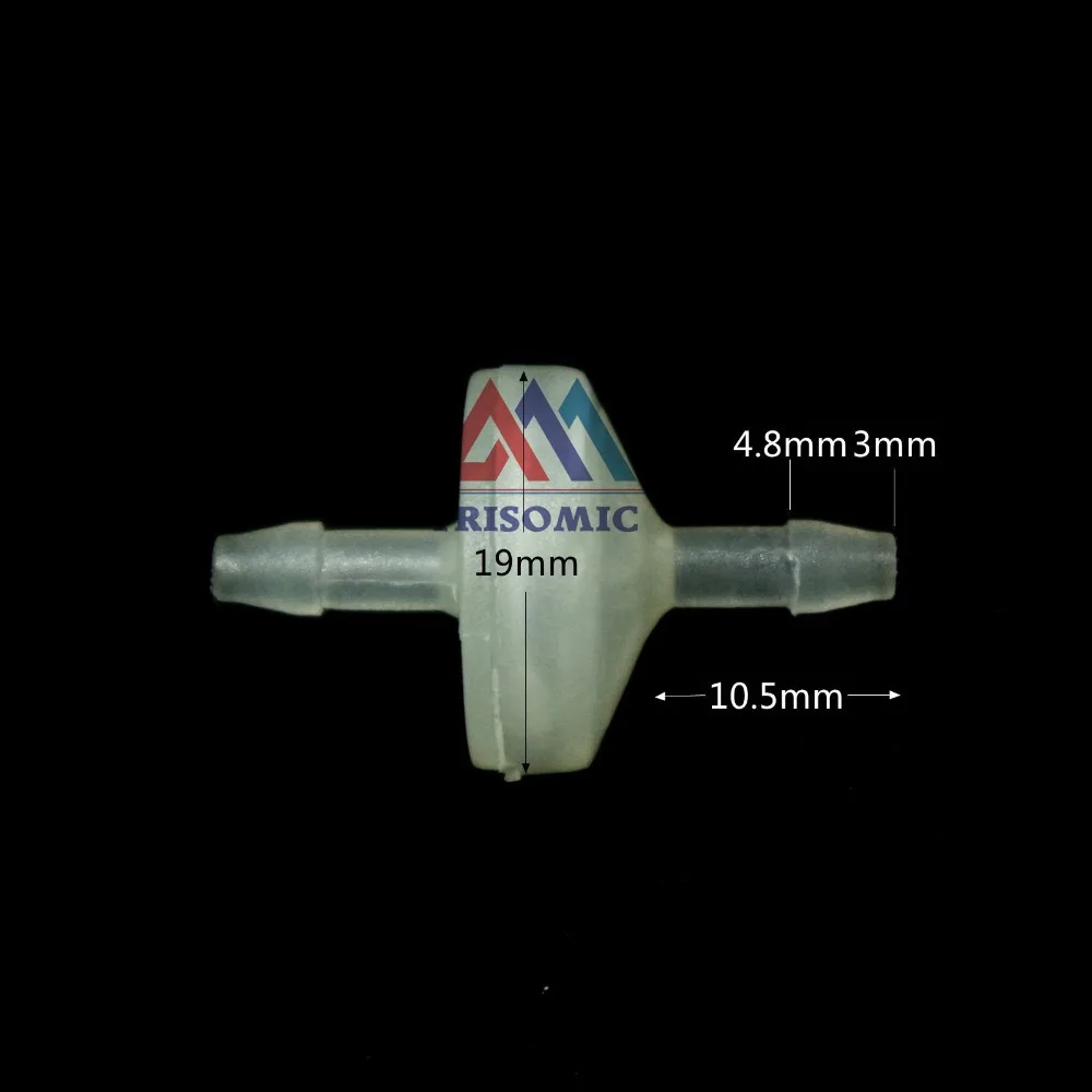 3 мм односторонний клапан Материал ПП обратный клапан пружинный Тип фтороруббер для масла озона воды(для питья
