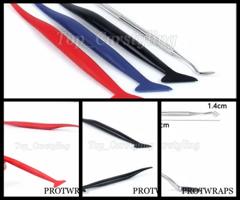 

50 sets Edge Finish Tool car Wrap squeegee Kits applicator Soft and hard Scraper Installation TPU Material Tools PROTWRAPS