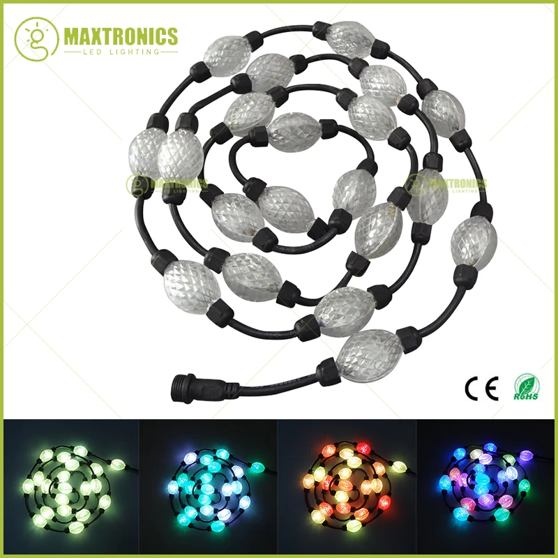 100 шт. WS2811 DC24V адресуемый 32 мм/50 мм Диаметр rgb полноцветная Прозрачная крышка