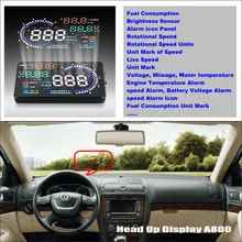 Для Skoda Octavia Tour Laura-Car HUD Дисплей-безопасное вождение экран проектор Refkecting лобовое стекло