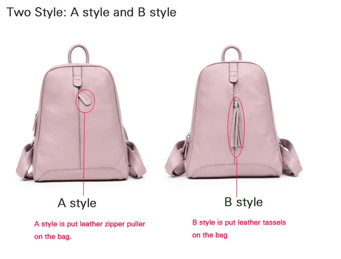 Cheap leather women backpack