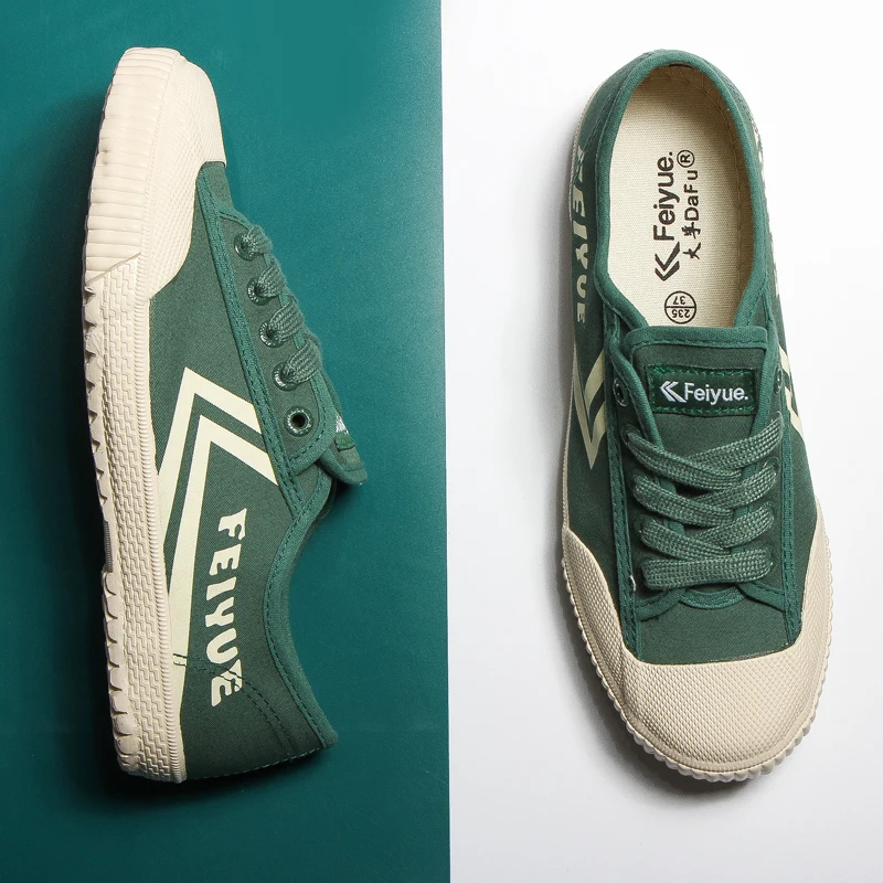 Feiyue/Мужская и женская обувь Классическая парусиновая резиновая на шнуровке