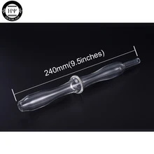 1 шт. 240 мм длина прочное стекло кальян рот кусок 10 мм коннектор Dia для лавоо кальян высокое качество Толстые стеклянные трубки трубка для курения