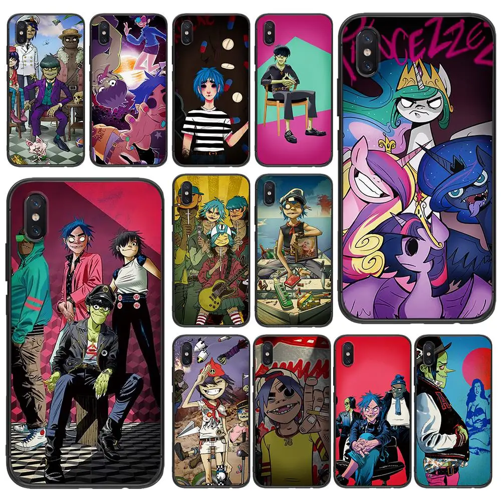Мягкий ТПУ чехол Gorillaz band для Xiaomi Redmi Mi6 8 9 A1 A2 F1 Plus 5/5 M8 Lite силиконовый задней панели