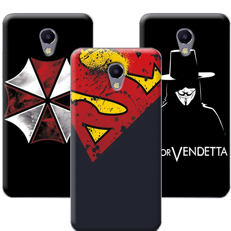 

New Fashion Case Dark Man For Meizu M5C Case Cover Soft TPU Silicone For Meizu M5C M 5C 5.0" Phone Cases