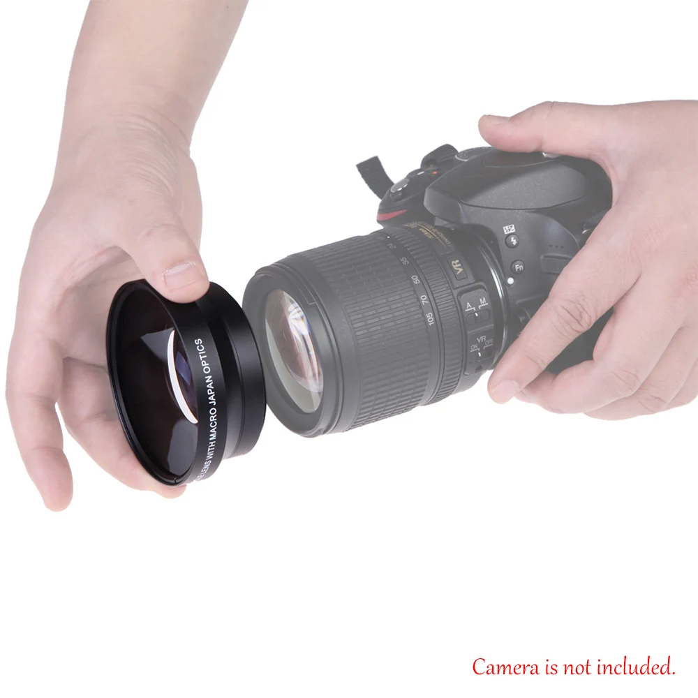 67 мм Цифровая камера HD 0 43 × широкоугольный объектив для Canon Rebel T5i T4i T3i 18 135 17 85 и Nikon