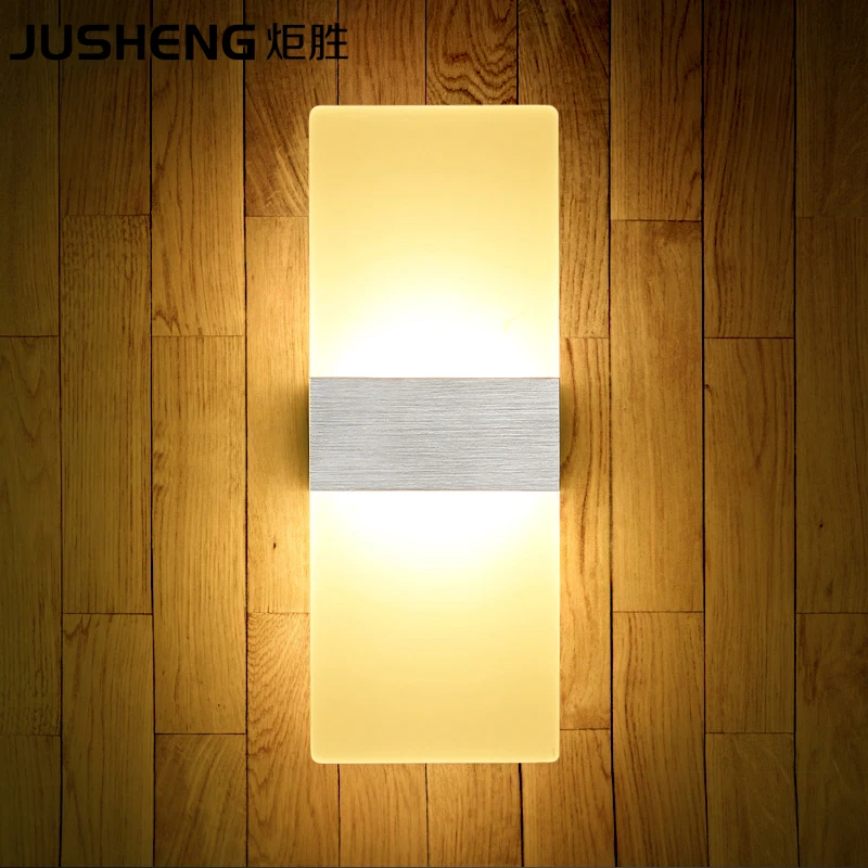 JUSHENG современный светодиодный крепеж для настенных светильников в ванной комнате из нержавеющей стали светодиодный зеркальный светильник над зеркалом 3 Вт 5 Вт 7 Вт 9 Вт 12 Вт Внутреннее освещение