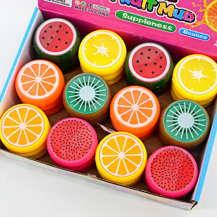 

Fruit slime Magnetic polymer Clay color Crystal slime Mud transparent for Kids Intelligent Hand Plasticine Mud Playdough 60pcs