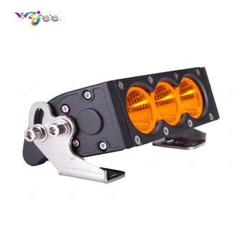 

WZJOO 1PCS 30W 6" Amber Yellow Single Row Led Light Bar Flood Beam Super Bright Led Light Bar Running Lights Headlight