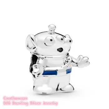 

2019 Summer 100% 925 Sterling Silver Pixar, Toy Story Alien Charm beads Fits Original Brand bracelets Jewelry Making
