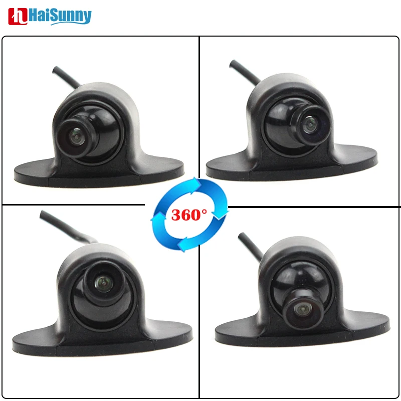 

HaiSunny 360 Degree Wide View Car Camera Round View Front View Side Reversing Backup Camera Switch By Hand For Car Monitors DVD