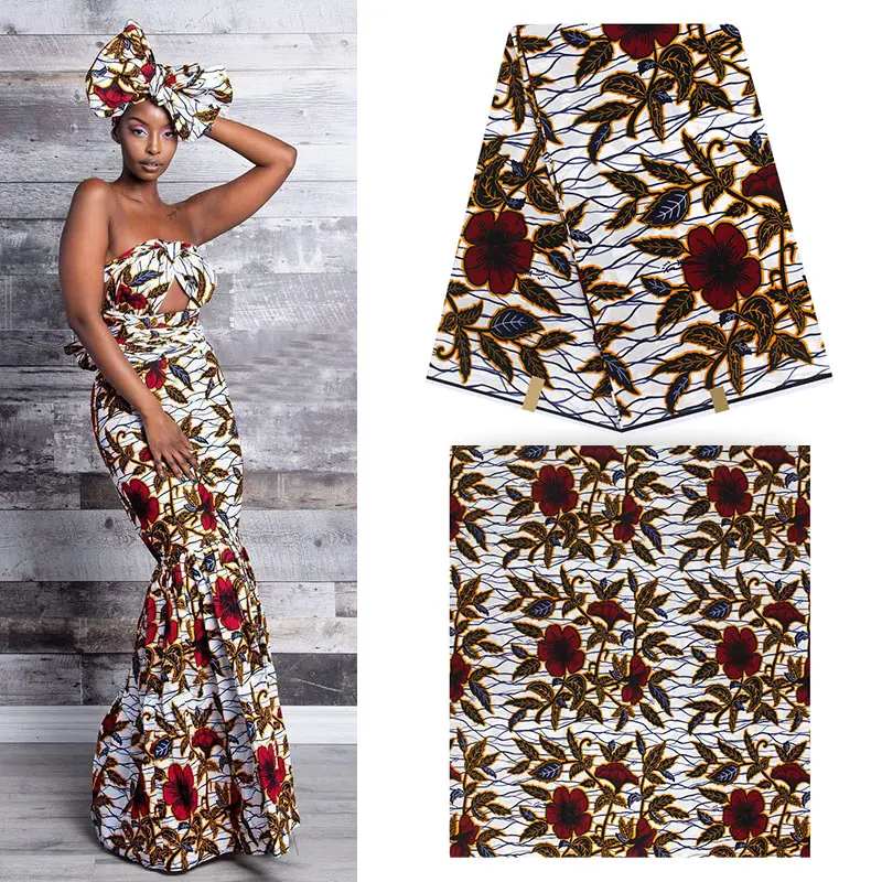 Ankara African Wax Print Fabric cotton Dutch Wax Fabric Veritable cotton Wax Hot African Ankara Fabric H9032801