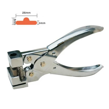 

Metal Single Hole Puncher Hand Card Punch T-Shape Hole PVC Card Paper Card Manual Slot Puncher Cutter,26x8x4mm ID Cutter
