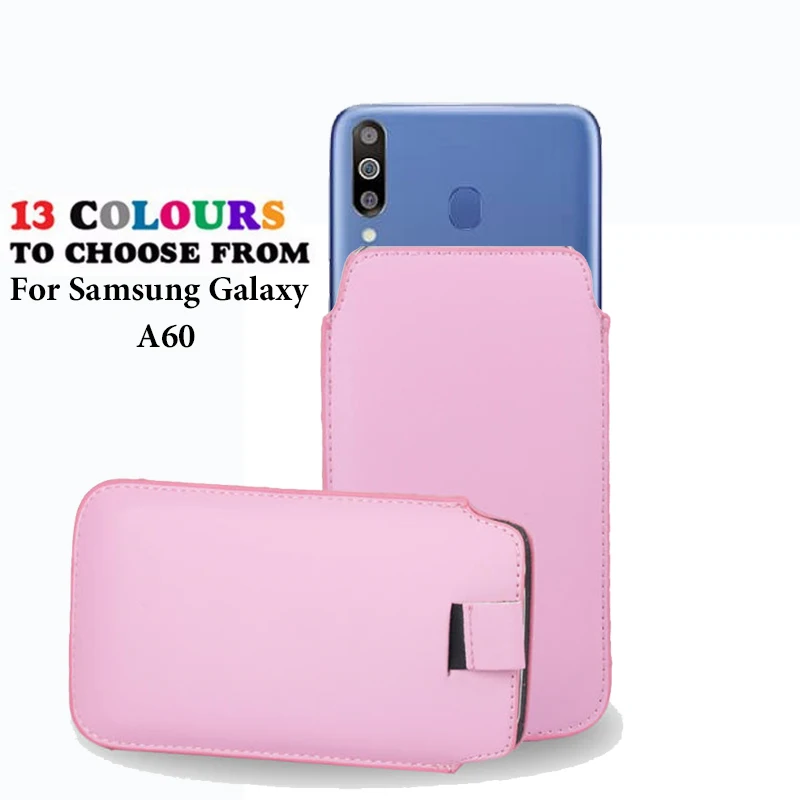 

Leather Pouch Coque For Samsung Galaxy A60 SM-A606F/DS Case Pocket Rope Holster Tab Pouch Cover Accessories Phone Bag
