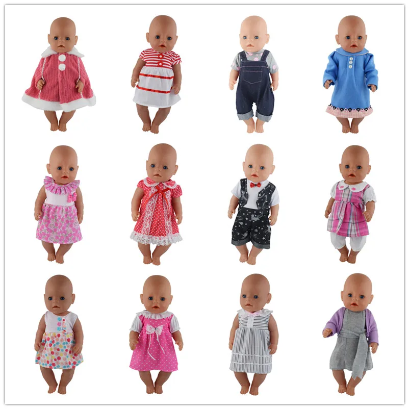 

15style Choose Beautiful Dress Clothes Wear fit 43cm Baby Doll Clothes and Accessories, Children best Birthday Gift