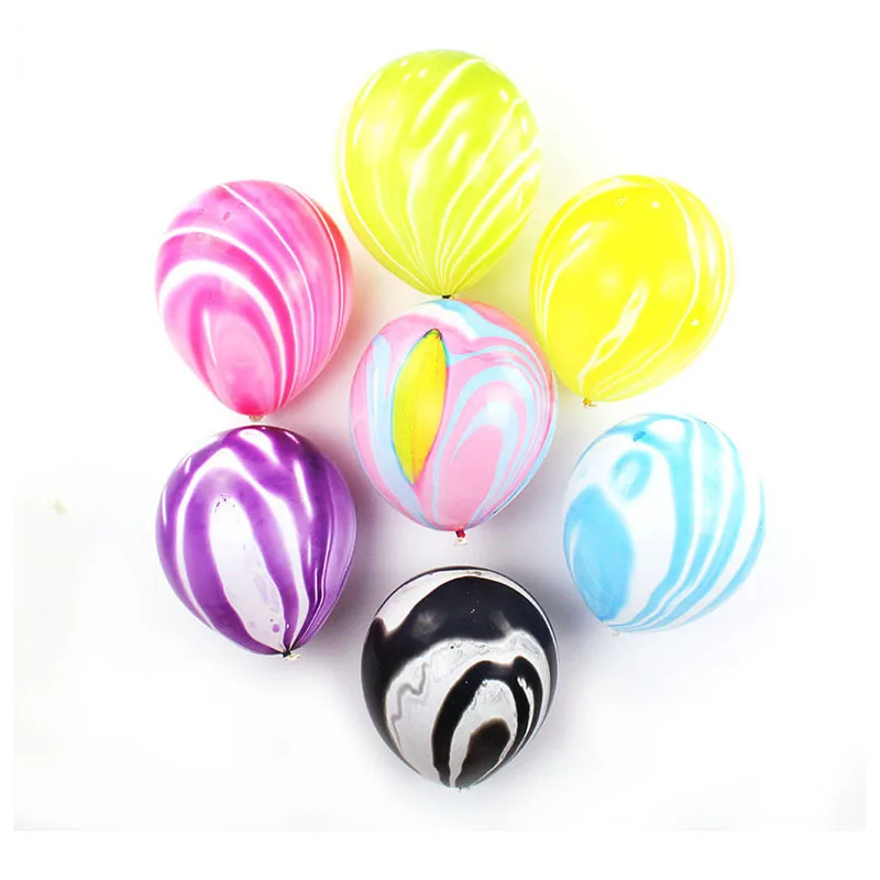 10pcs/lot 12 Inch 3.5g Agate Latex Balloon Birthday Party Arrangement Wedding Decoration Store Celebration Activity Balloons | Дом и сад