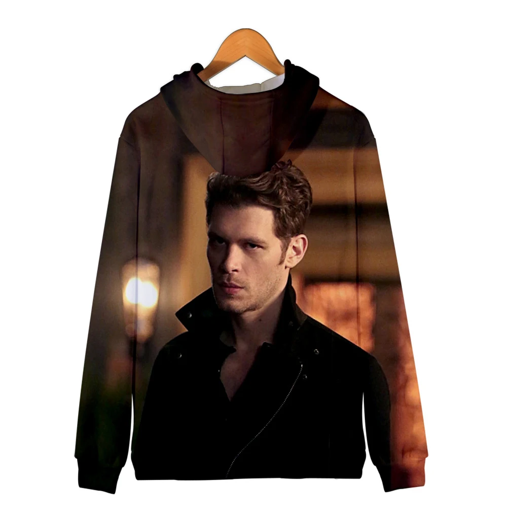 Niklaus Mikaelson, лидер продаж, повседневные крутые толстовки на молнии с 3d принтом, женская и мужская одежда, 2019 популярные толстовки с капюшоном